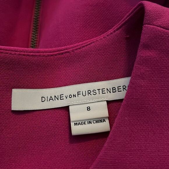 Diane Von Furstenberg Carpreena size 8 pink dress - Picture 3 of 4